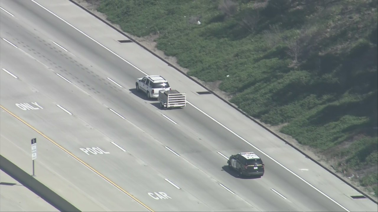 SUV leads CHP on a chase towards Rancho Cucamonga area