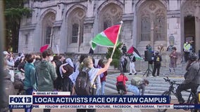 Tensions flare during pro-Palestine rally on University of Washington campus