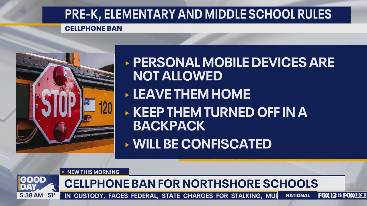 Cellphone ban for WA's Northshore schools