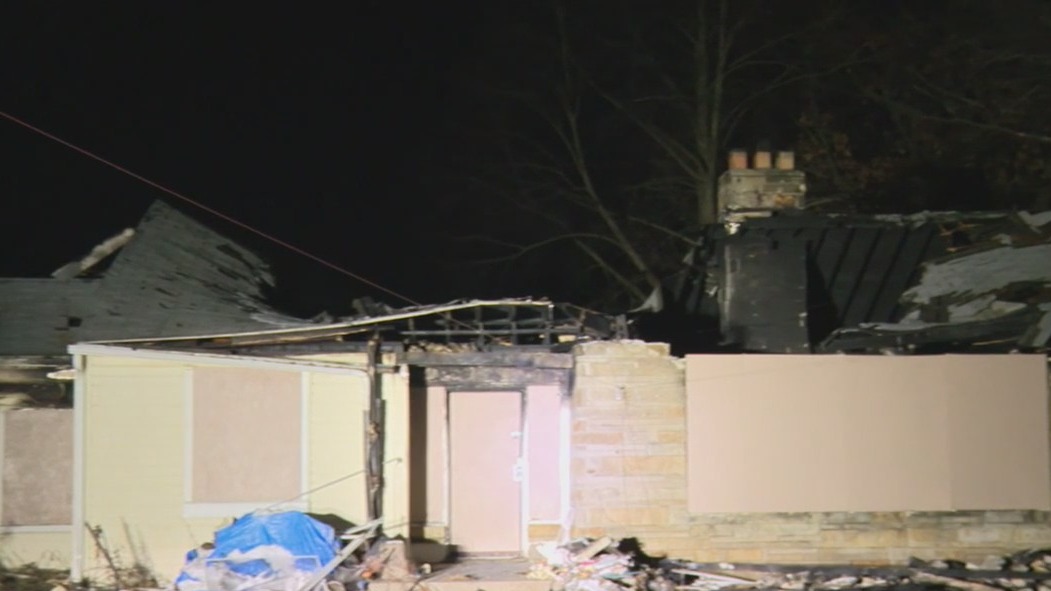 Family searching for missing dog after house fire