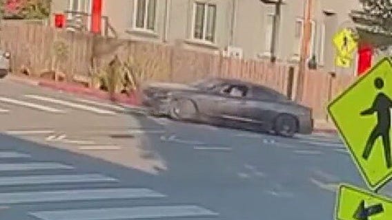 Feds identify driver who ran off after crashing blocks from Oakland school
