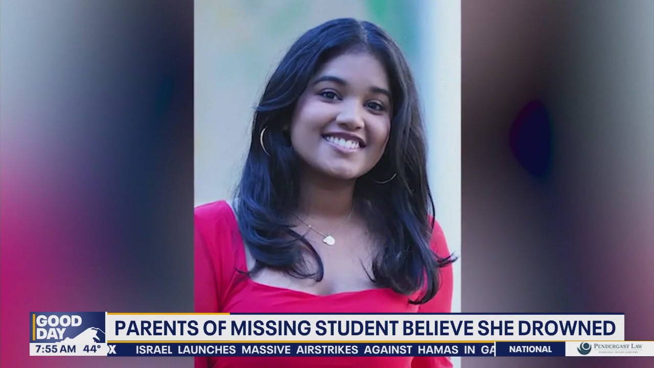 Parents of missing student believe she drowned