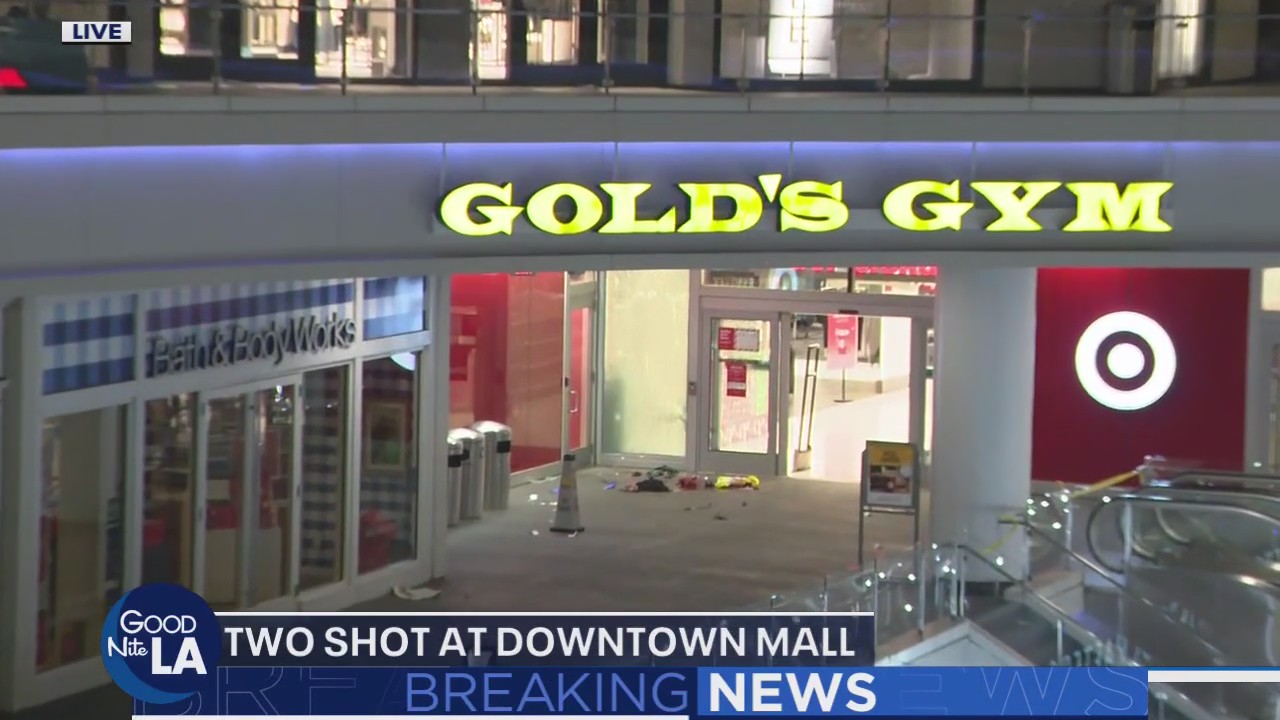 2 people shot at a downtown LA mall