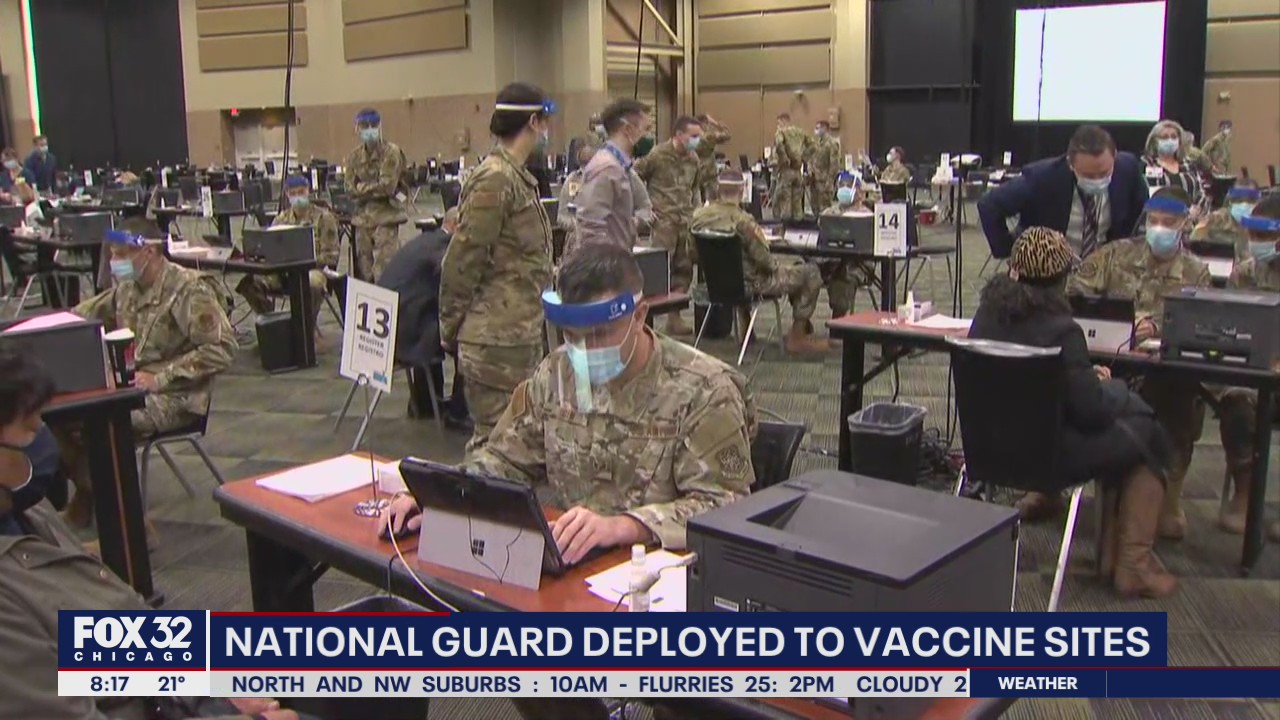 Illinois National Guard pitching in on vaccination effort across Cook County