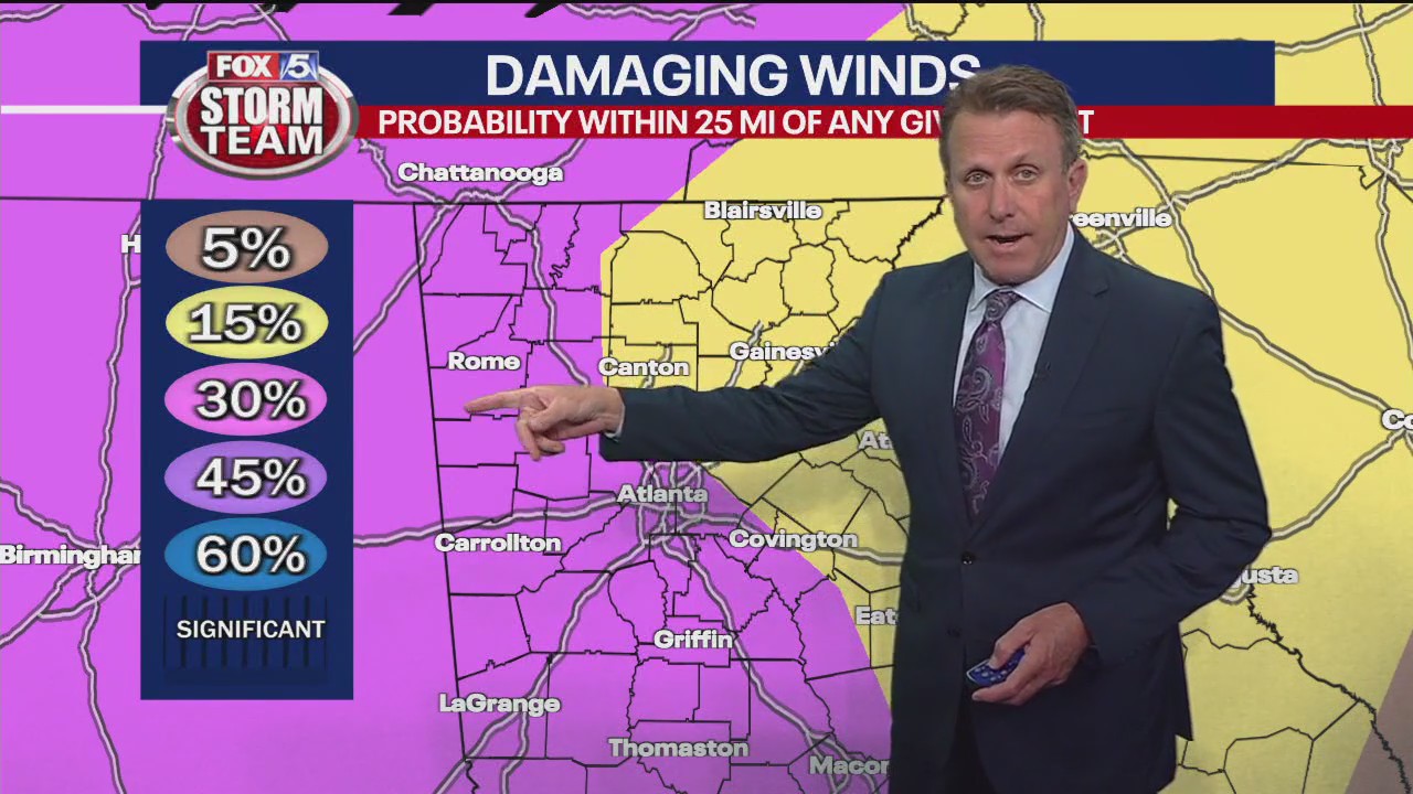 Tuesday afternoon forecast update | FOX 5 Atlanta