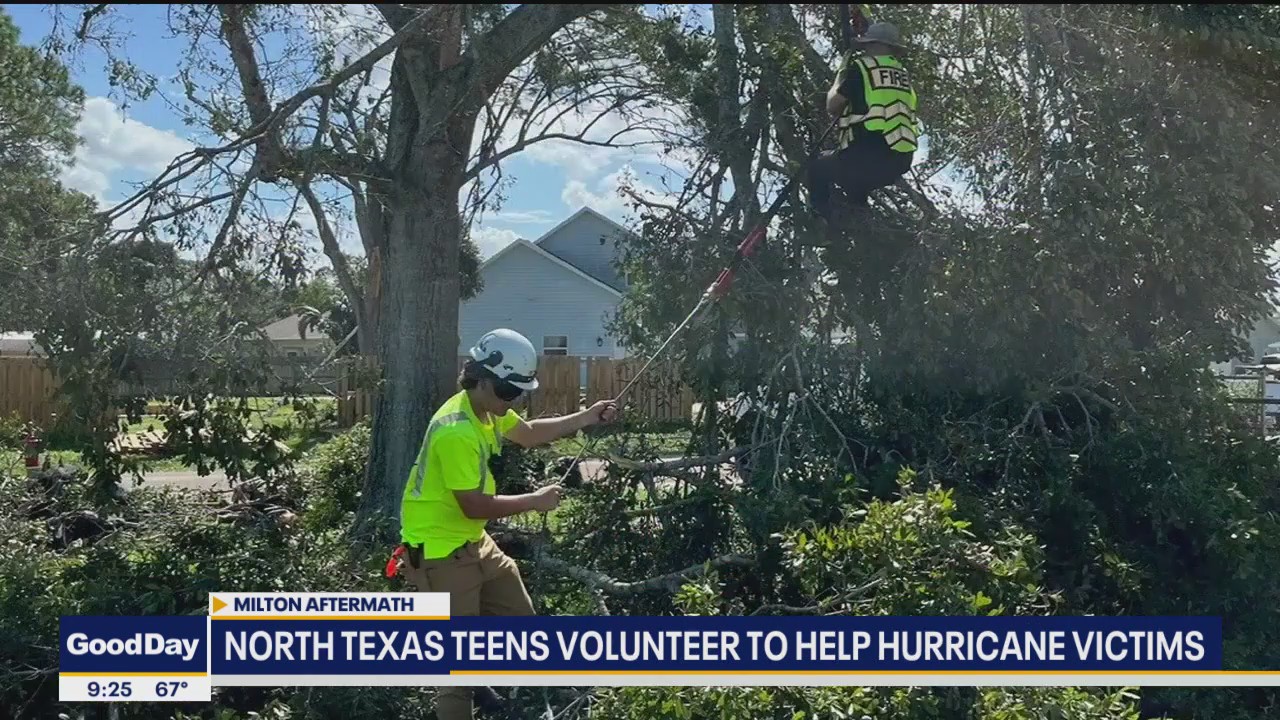 North Texas teen volunteer to help hurricane victims