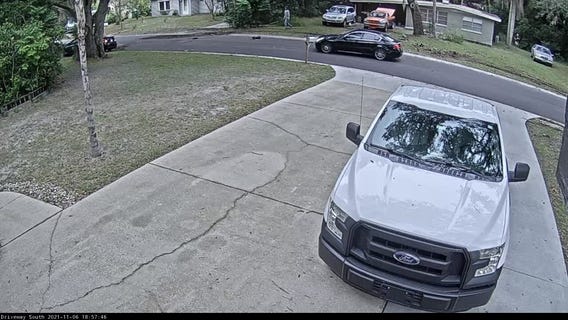 Surveillance footage shows crash