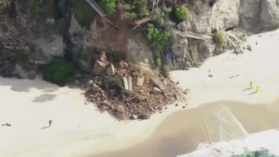 Landslide in Laguna Beach closes 1,000 Steps Beach