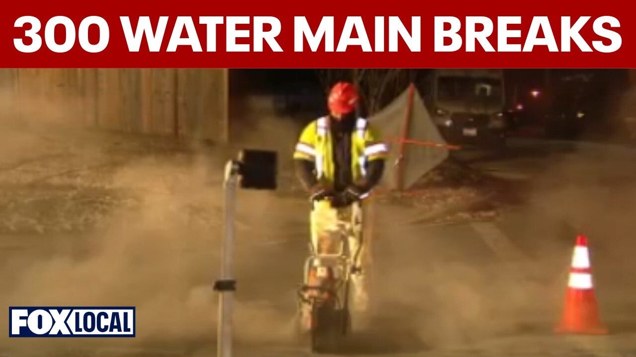 Aging pipes crack under cold: nearly 300 water main breaks hit DMV