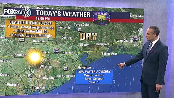 Houston New Year's Eve forecast