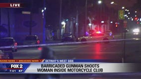 Gunman barricaded inside motorcycle clue on Detroit's west side