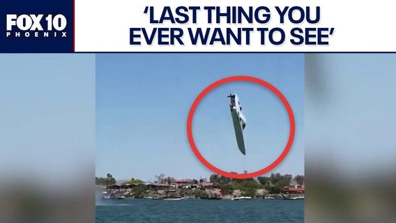 A different view: Boat goes airborne on Lake Havasu