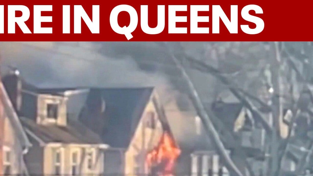 Three-alarm fire rips through Queens home on Christmas