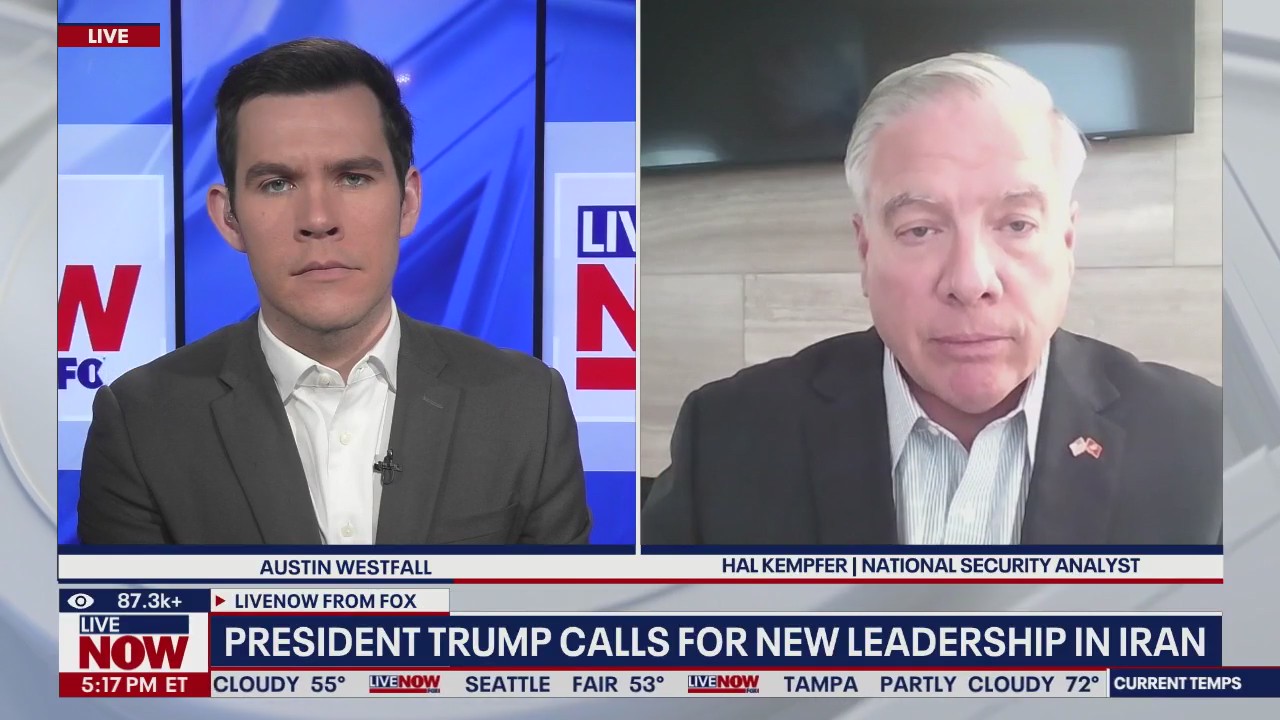 President Trump calls for new leadership in Iran