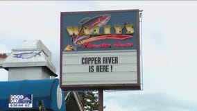 Eating delicious bites at Wally's Chowder House