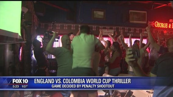 England fans witness soccer history at Phoenix pub