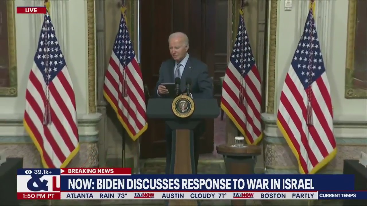 Biden update on U.S. support for Israel