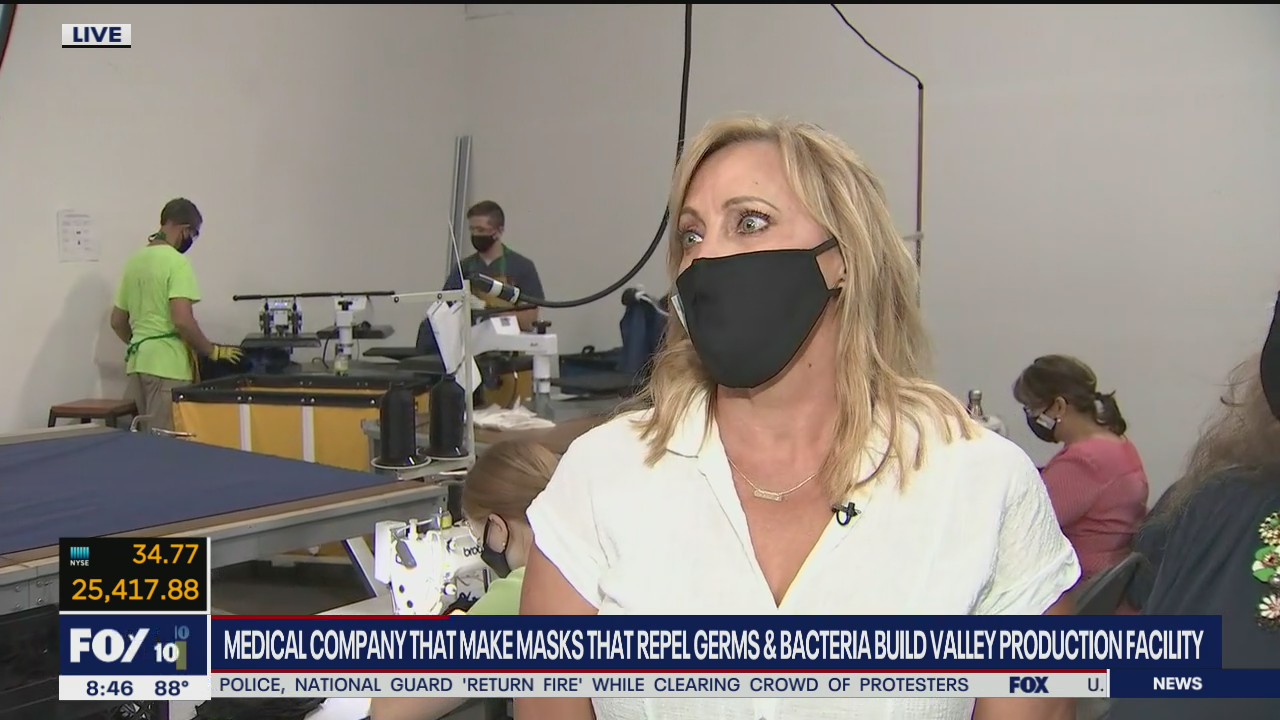 Medical company that makes bacteria-repelling masks builds new production facility