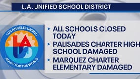 Schools closed Thursday amid wildfires