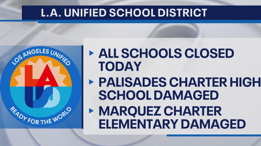 Schools closed Thursday amid wildfires