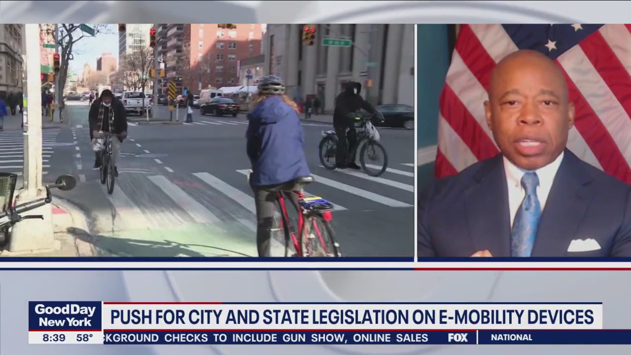 Mayor Adams latest on e-bikes, NYCFC stadium, more