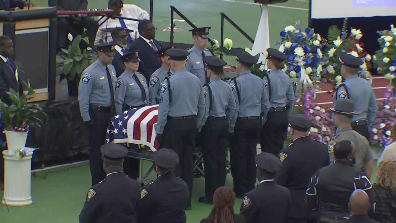 Officer Mitchell memorial service in Connecticut [RAW]