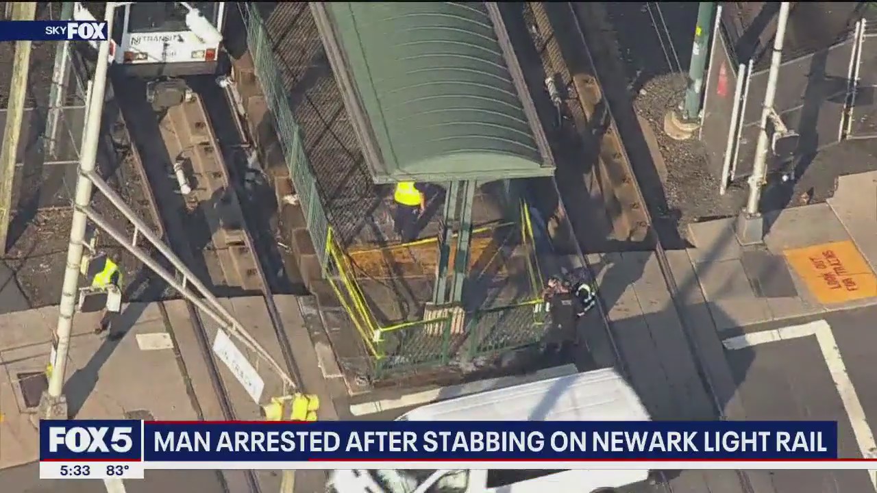 Man arrested after stabbing spree on Newark Light Rail | FOX 5 New York