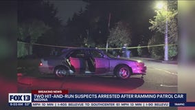 Two hit-and-run suspects arrested after ramming patrol car