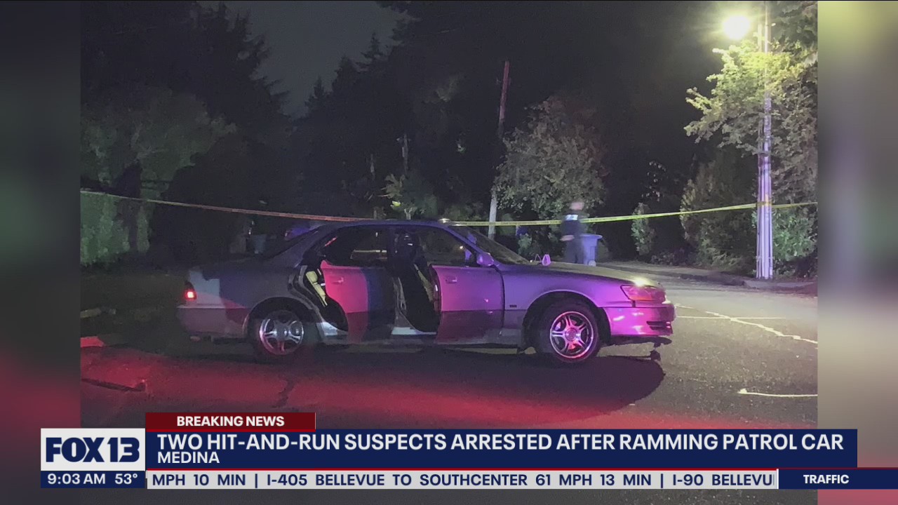 Two hit-and-run suspects arrested after ramming patrol car