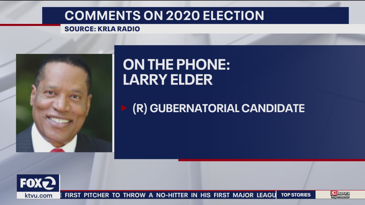 Larry Elder says he disagrees with the Supreme Court's decision to dismiss 2020 election lawsuits