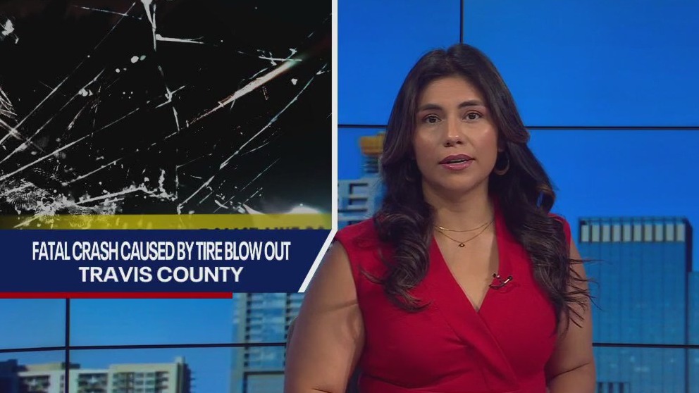 Driver dies in crash caused by tire blow out