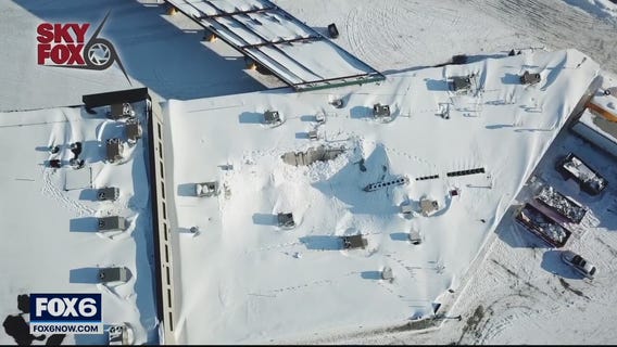 Roof of Sturtevant gas station collapses; snow, construction may be to blame