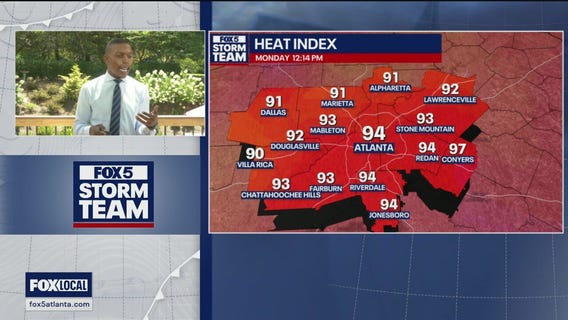 Monday midday weather forecast