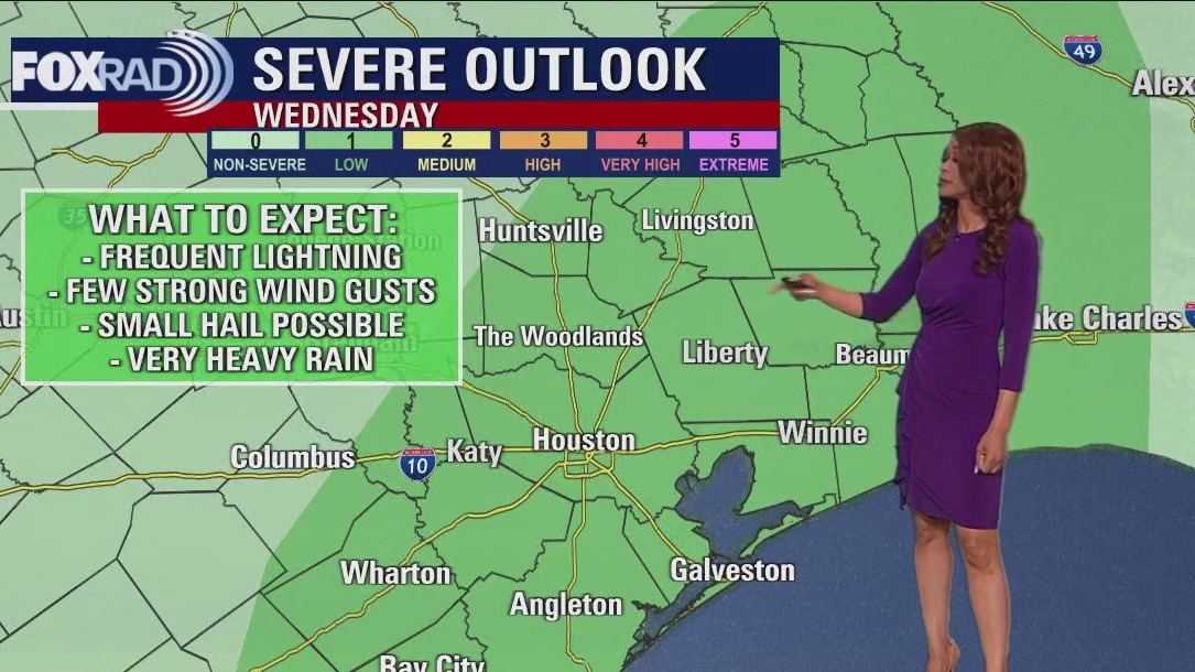 Houston weather: Additional rain possible across the area on Wednesday