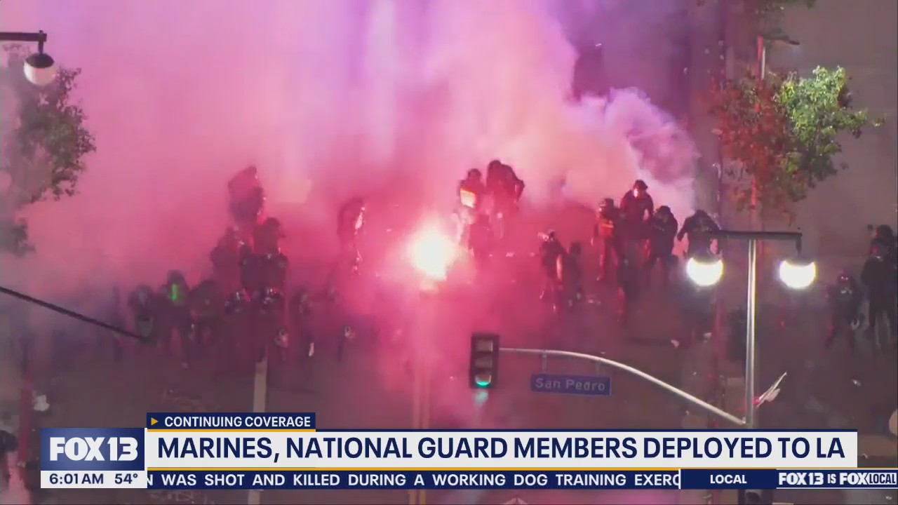 Marines, National Guard members deployed to LA