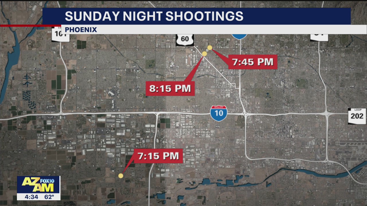 Police investigating multiple shootings in Phoenix | FOX 10 Phoenix
