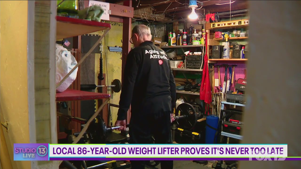 Studio 13 Live: Local 86-year-old weightlifter proves it's never too late