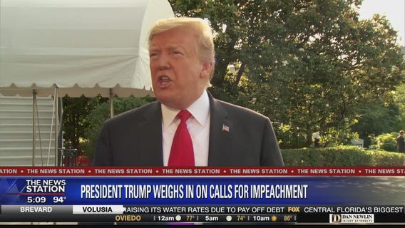 Trump weighs in on talk of impeachment