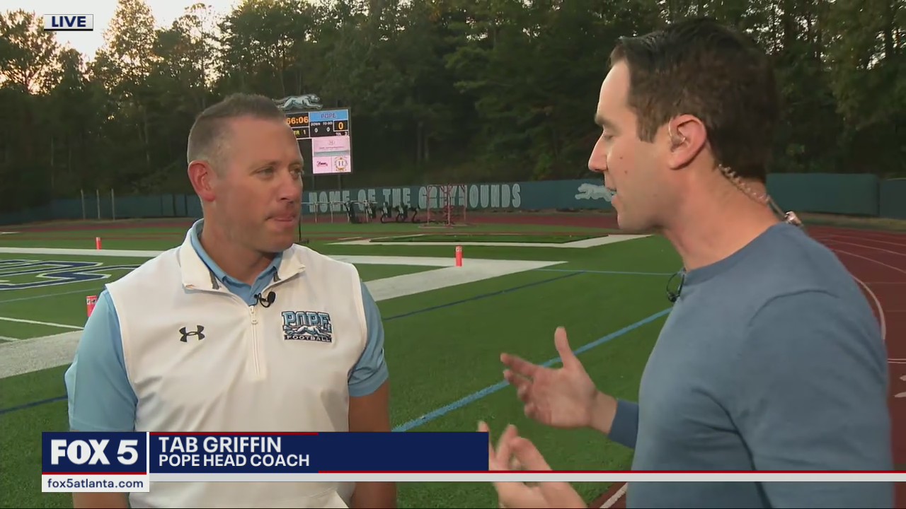 Pope head Coach Tab Griffin talks about his team's advantage over rival Lassiter