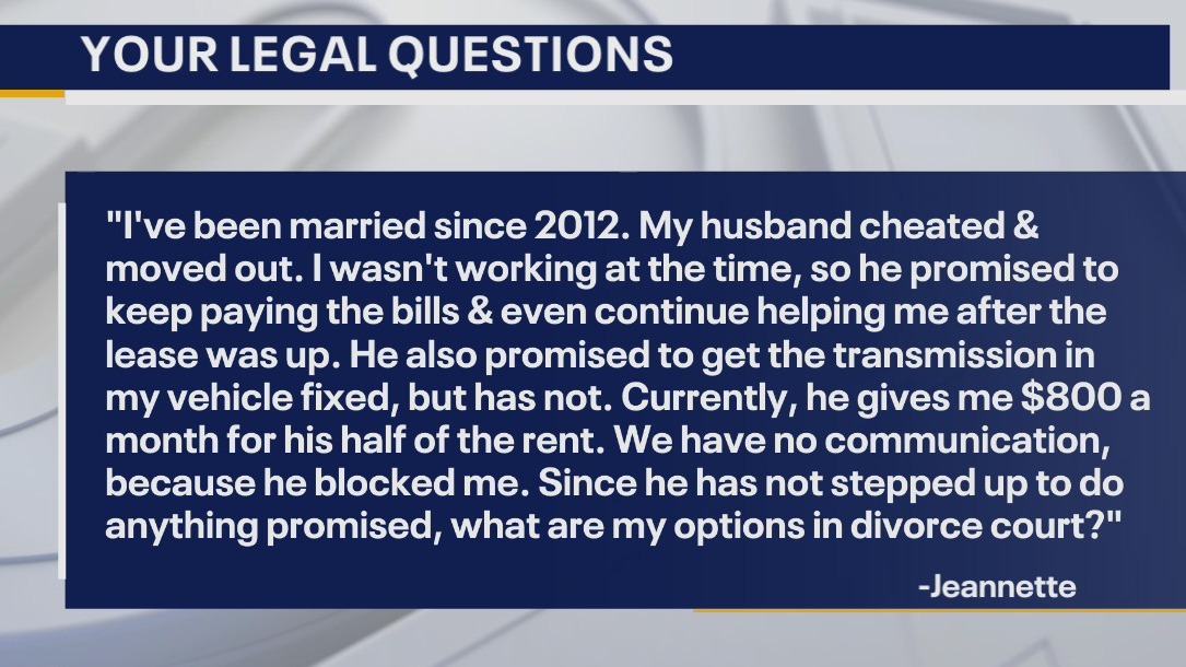 Your Legal Questions: Negligence for car theft; repairs; divorce