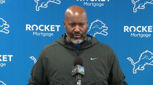 Lions GM Brad Holmes addresses the media