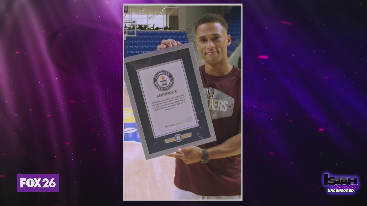 Louisiana football coach breaks Guinness World Record for longest basketball hoop shot ever