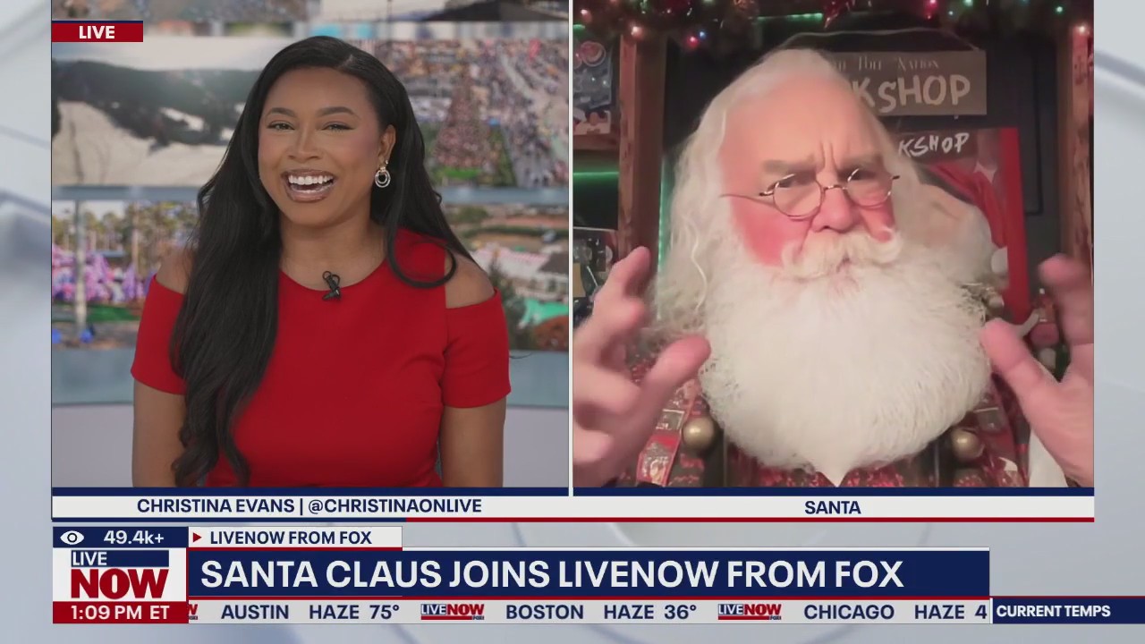 Santa Claus joins LiveNOW from FOX