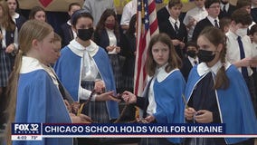 Chicago students hold vigil to ask for peace in Ukraine