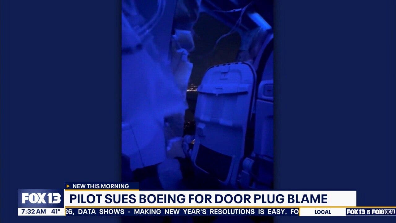 Alaska Airlines pilot sues Boeing claiming it blamed him for doorplug incident
