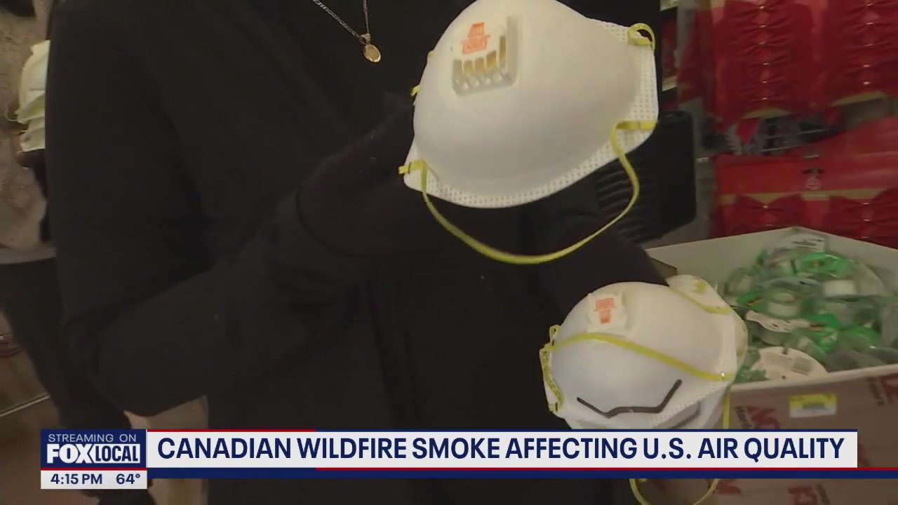 Canadian wildfire smoke affecting U.S. air quality