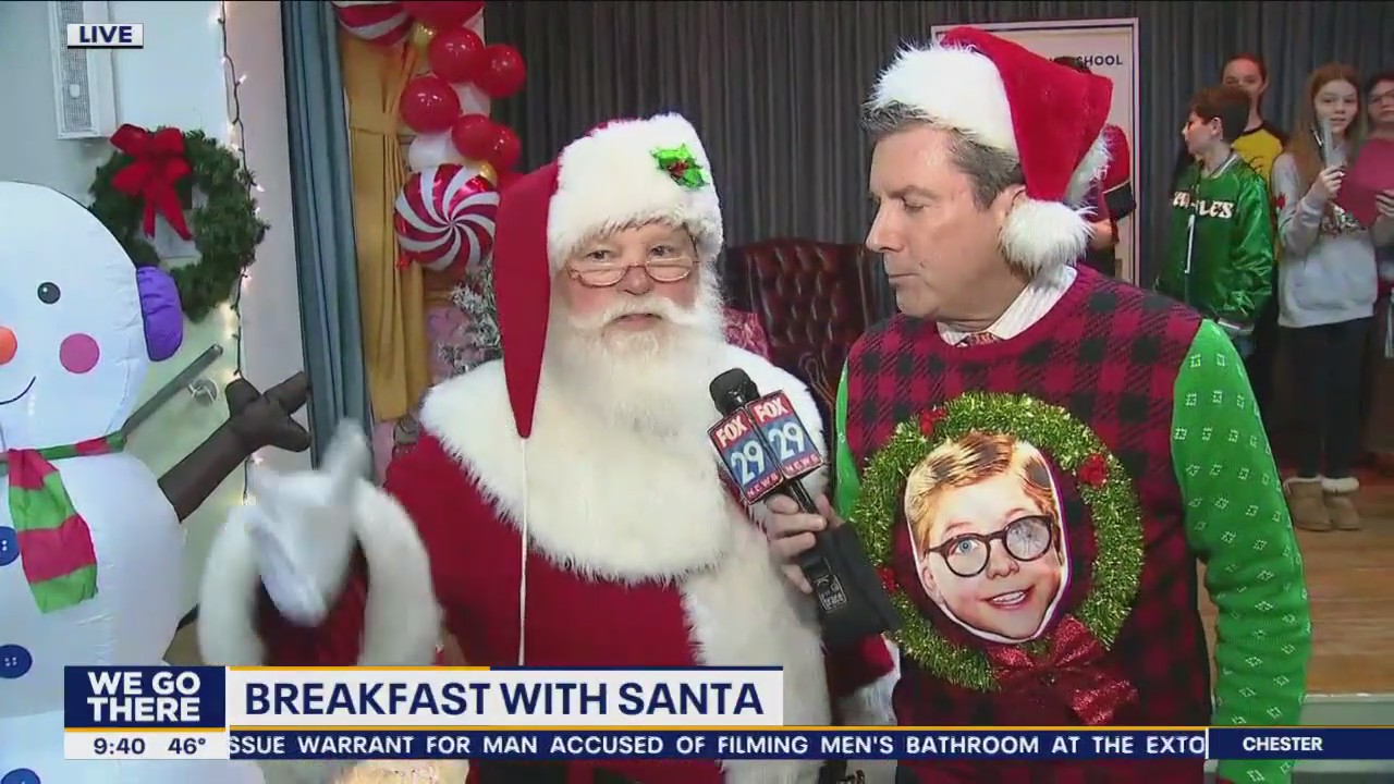 Breakfast with Santa at Saint Laurentius School in Fishtown