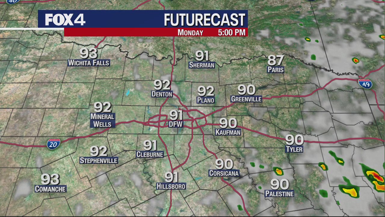 Dallas weather: June 15 evening forecast