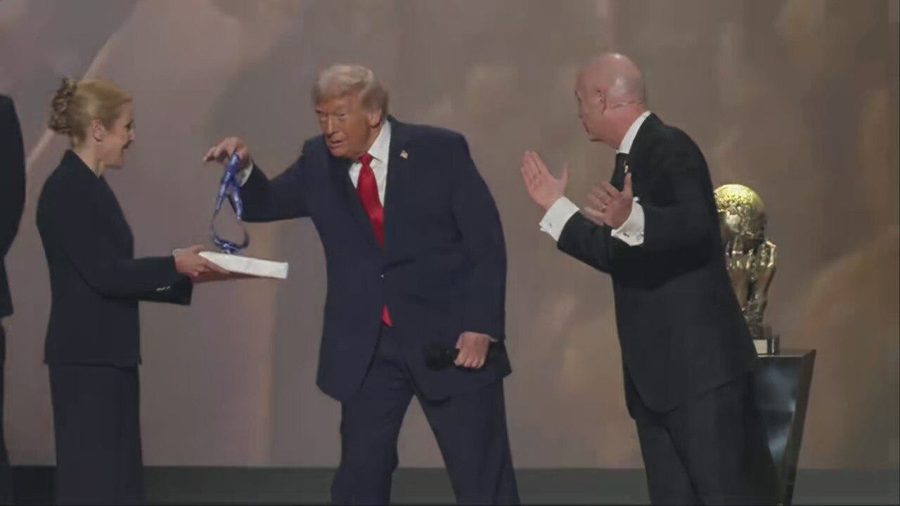 WATCH: Trump receives inaugural FIFA Peace Prize at World Cup draw