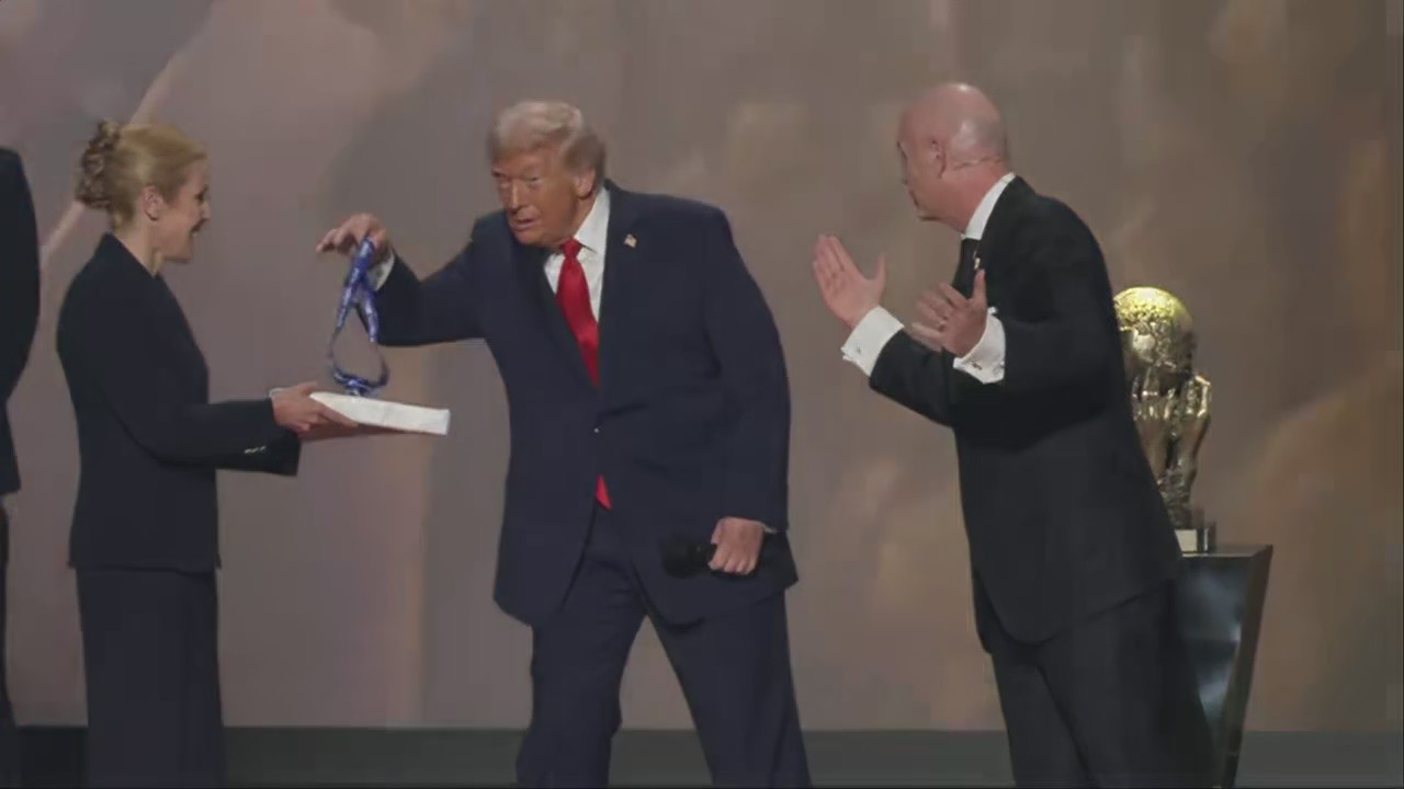 WATCH: Trump receives inaugural FIFA Peace Prize at World Cup draw